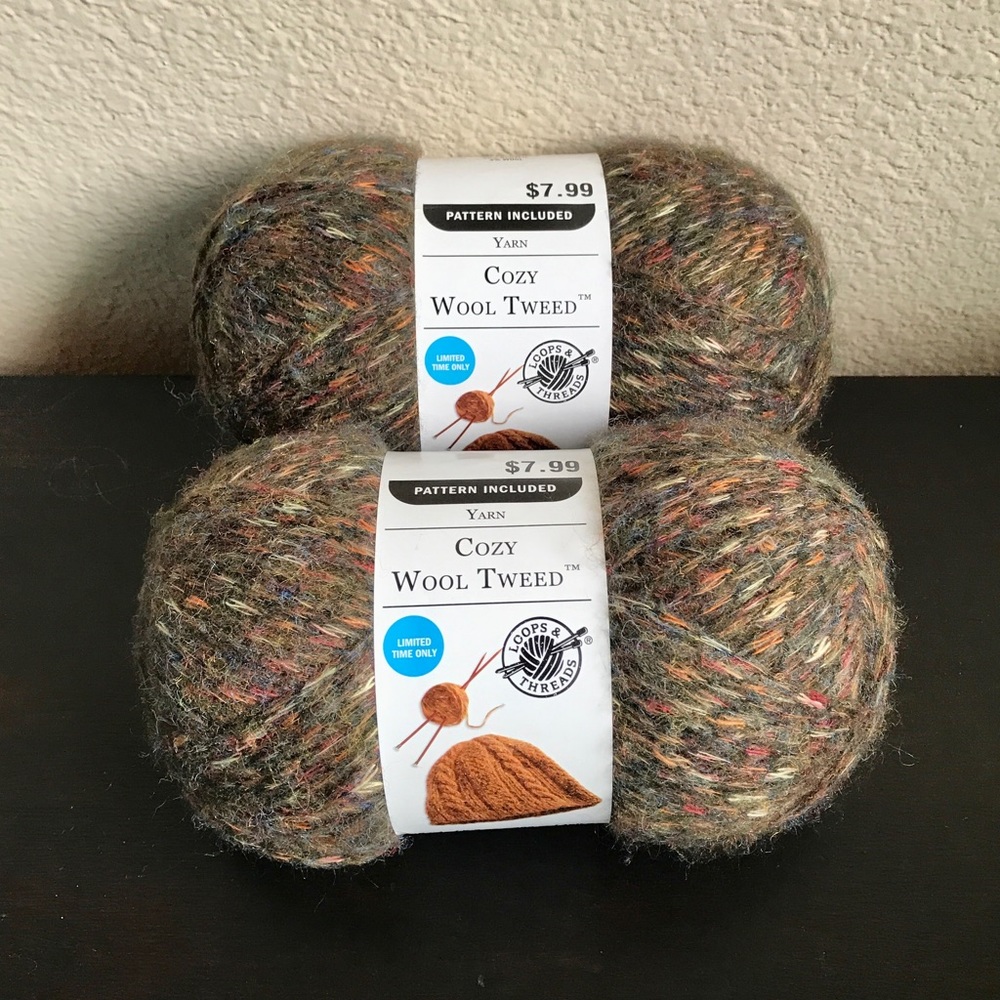 Loops & Threads Cozy Wool Tweed in Forest Green